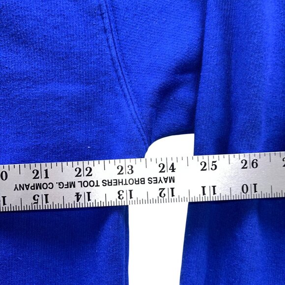 Streetwear Royal Blue Graphic Hoodie Featuring Panda Character & Money Design HE - Picture 12 of 12